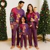 Family Matching Print Sets Pajamas Loungewear Outfits Family Matching Long Sleeve Tops+Pants Set