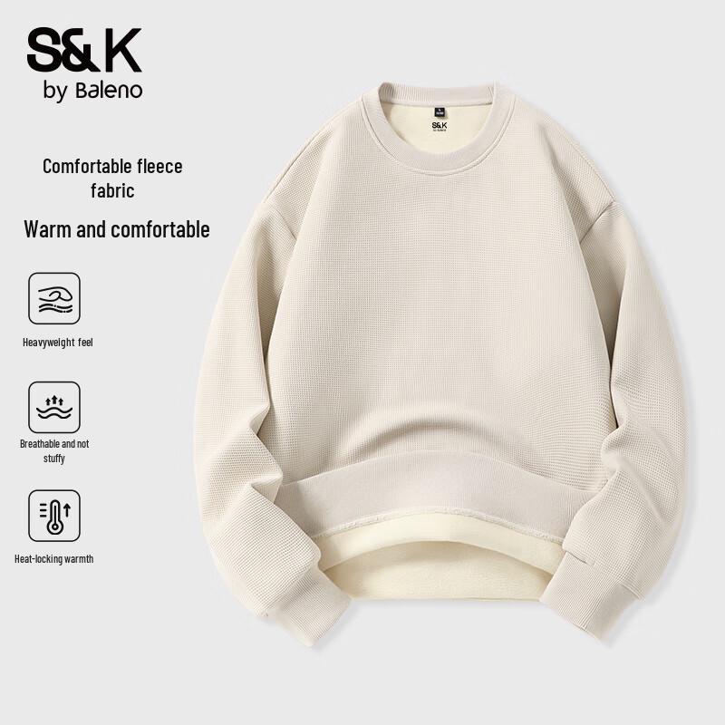

Мужской флисовый свитшот с круглым вырезом серии S&K от Baleno 3XL