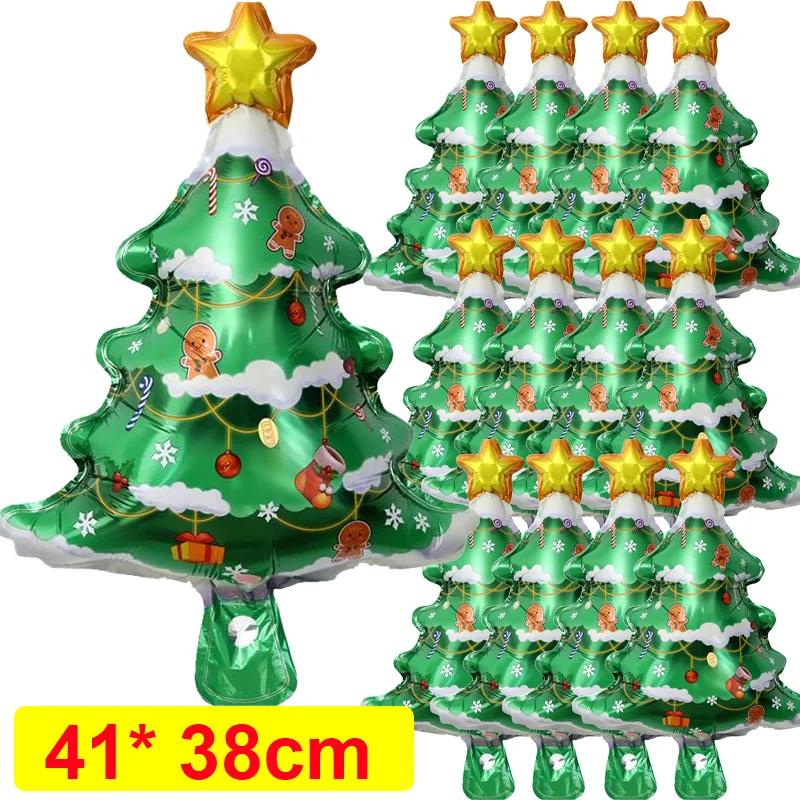 

Рождественский фольгированный воздушный шар пряничный человечек Санта-Клаус рождественская елка украшение для вечеринки воздушный шар детские игрушки подарок праздничный новогодний декор для вечеринки 3pcs