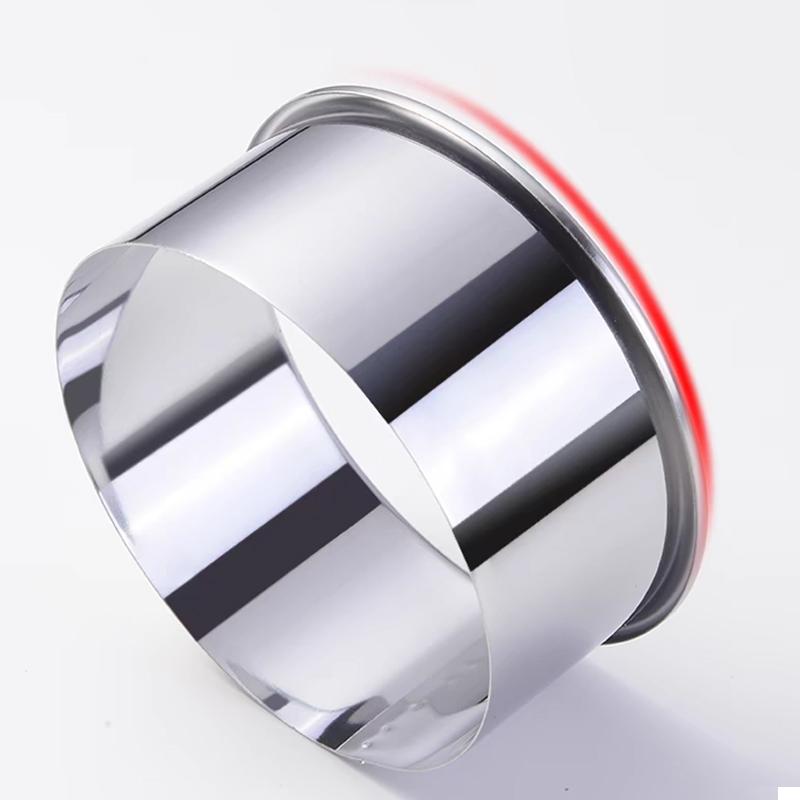 Stainless Steel Round Biscuit Mold Cookies Cutter DIY Cake Cookie Mousse Mold Home Kitchen Professional Baking Dough Supplies