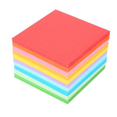 1 Paket 520 Adet Katlanır Kağıt Renkli Çift Taraflı Origami Turna Zanaat Kağıtları 7x7 cm