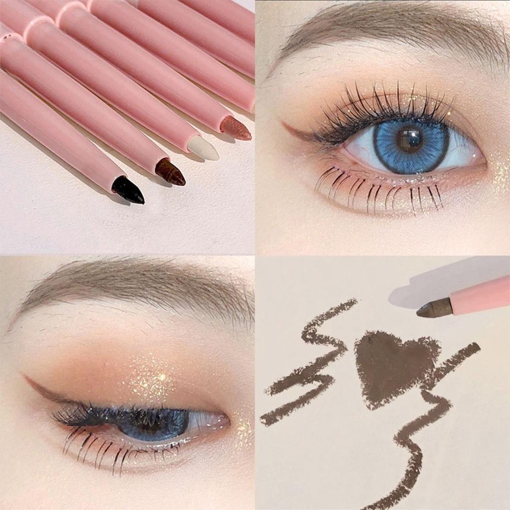 COD 5 Farben Silhouette Fine lovely Waterproof Eyeliner Lovely Eyeliner und Lidschattenstift Augenlid Augenbrauen Eyeliner Waterproof Matteffekt Natürlich