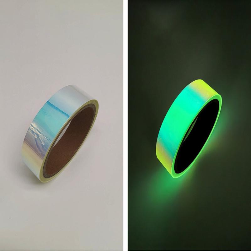 2 Stück Leuchtband für Fahrräder, selbstklebend, 3M/5M, leuchtende Sicherheitsaufkleber für Fahrradrahmen und Räder, für Nachtfahrten