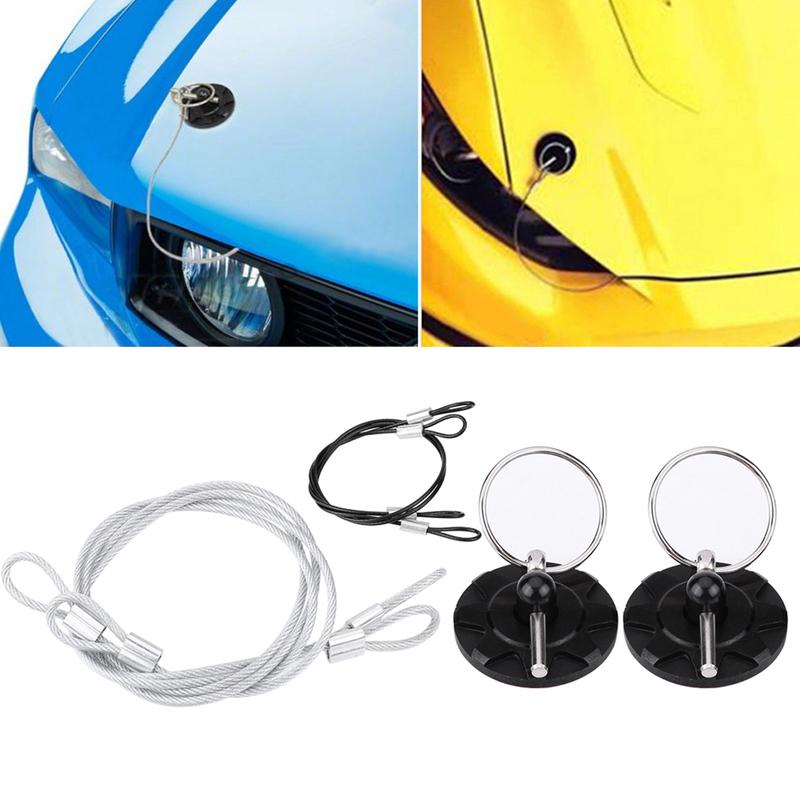 2pcs Bonnet Pin Lock Universal CNC Billet Aluminum Racing Bonnet Hood Pin Latch Lock Appearance Kit Hood Lock Racing Hood Pin