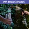 WLAN Wasserdurchflussmesser für Gartenschlauch Smart Wasserzähler 4 Durchflussmodi Echtzeit-Durchflussverfolgung Leicht ablesbares Display Nutzungswarnungen