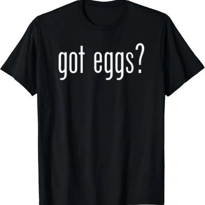 Lustiges Süßes Hat Eier Retro Klassisch Neuheit Spaß T-Shirt
