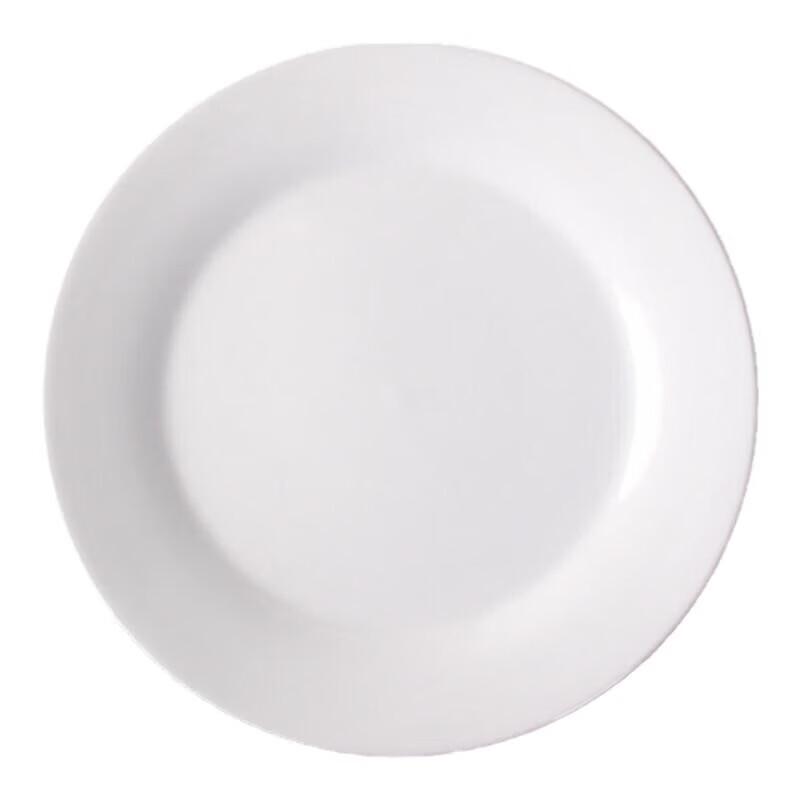 MAXCOOK 10-inch White Ceramic Dinner Plate