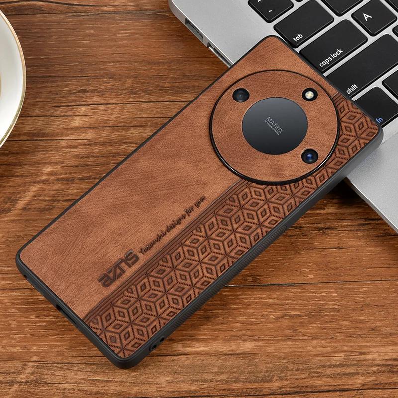 Luxury Business Leather Phone Case for Honor 100 90 80 70 60 Pro Shockproof Cover for Honor 80 SE 80GT 60SE Bumper Coque