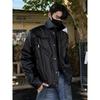 Autumn and winter niche deconstruction high sense ruffian handsome locomotive top jacket men's retro trendy brand PU leather jacket short jacket