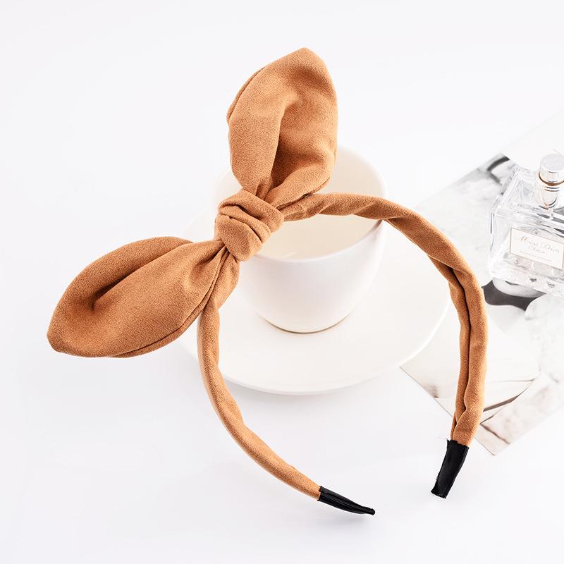 

Уши кролика полосатый принт обручи для волос девушки бант широкий ободок украшения повязки для волос для женщин аксессуары для волос головные уборы