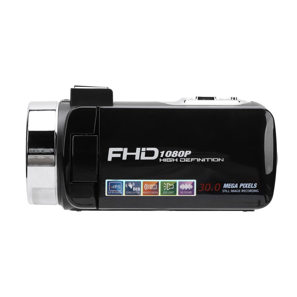 Video Camera 3 Inch TFT Rotation Screen 1080P 30MP 18X Digital Zoom Camcorder with Fill Light USB Fo