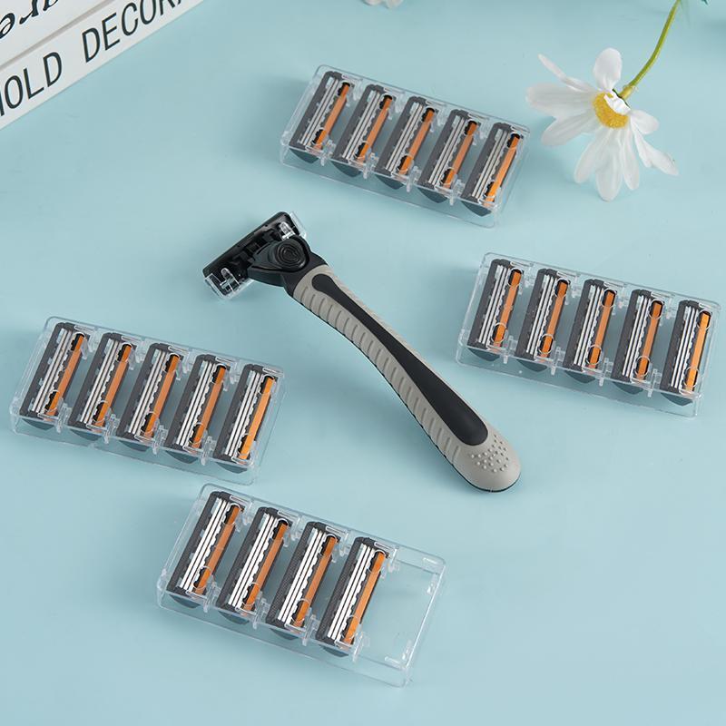 1 Holder +20 Blades Manual Razors Classic Razor Shaving Replacement Blades Skin Guard Included Razor Holder Replacement Blades