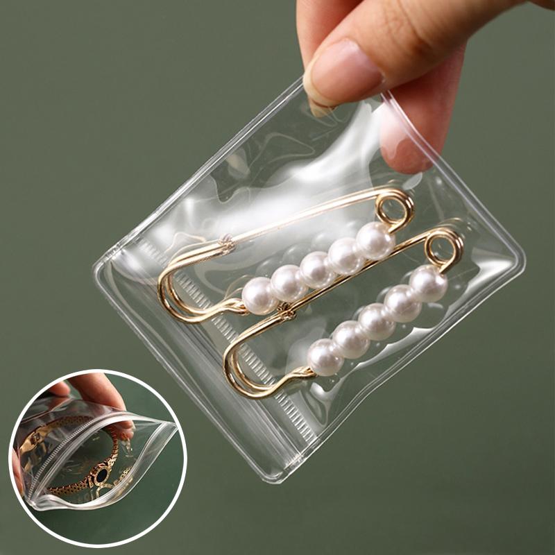 Anti-oxidation Jewelry Organizer Folder Ring Earrings Necklace Storage Protective Book Jewelry Packaging Display Hermetic Bags