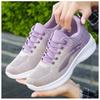 Women's Shoes 2024 Spring Casual Soft Sole Sports Shoes, Breathable Flying Mesh Shoes, Large-sized Running Shoes