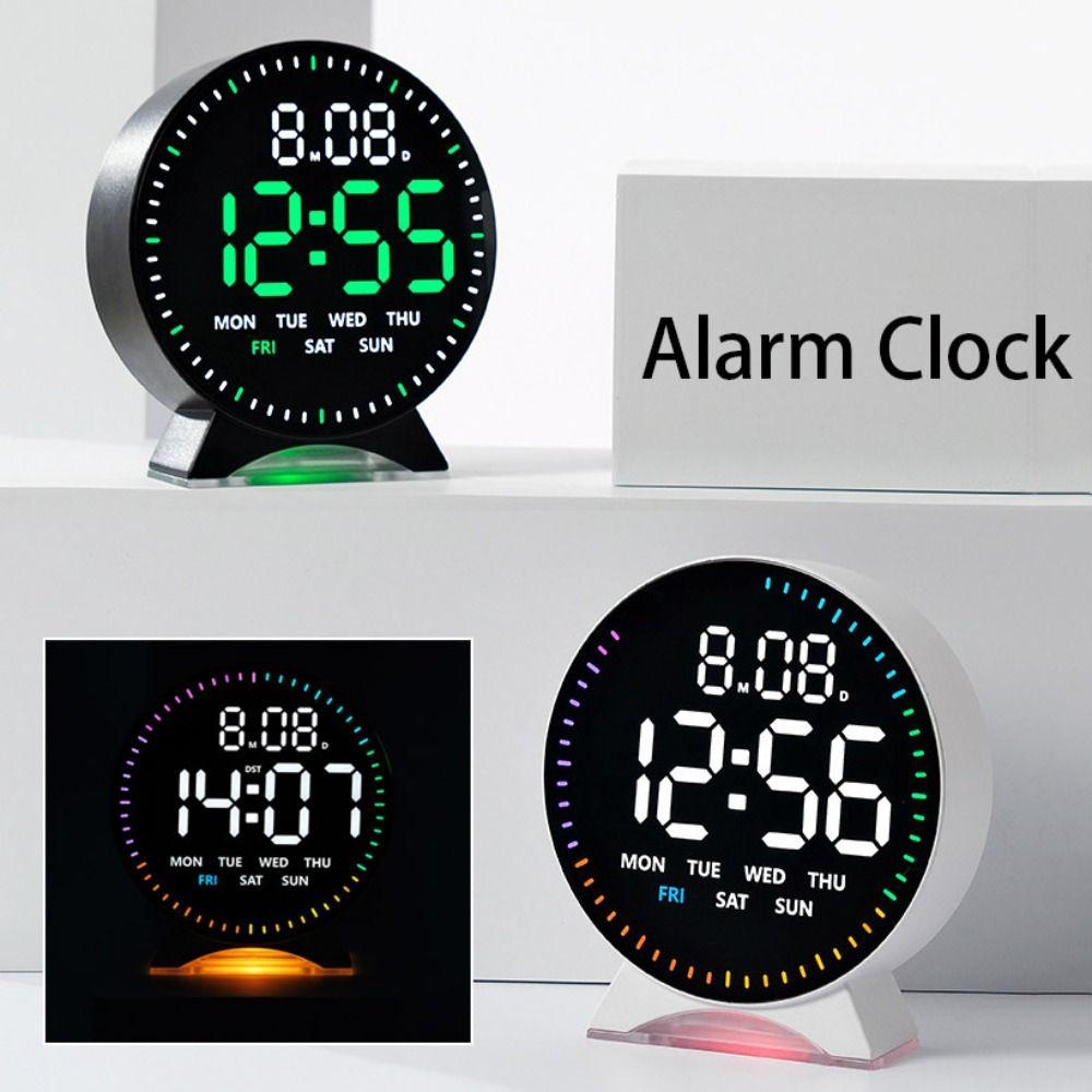 Running Second Digital LED Clocks Multi-functional Display Table Clock LED Alarm Clock  Home Decor