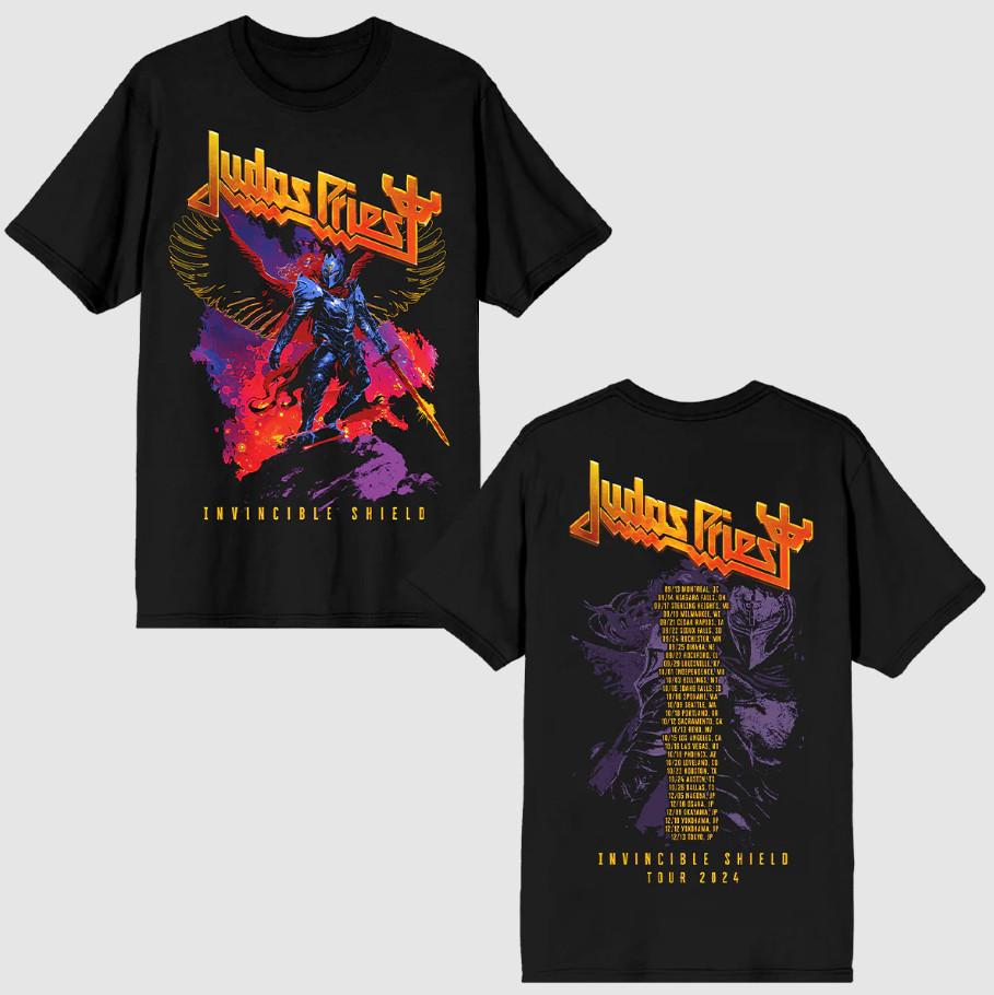 Judas Priest Tour Invincible Shield Tour Unisex T Shirt All Size UB431