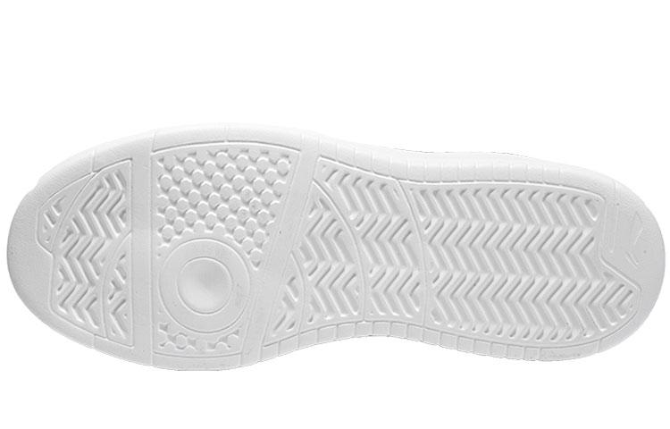 Li Ning Synthetic Leather Slip Resistant Abrasion Resistant Low Top Skateboard Shoes Men's White Gray AGCP335-5