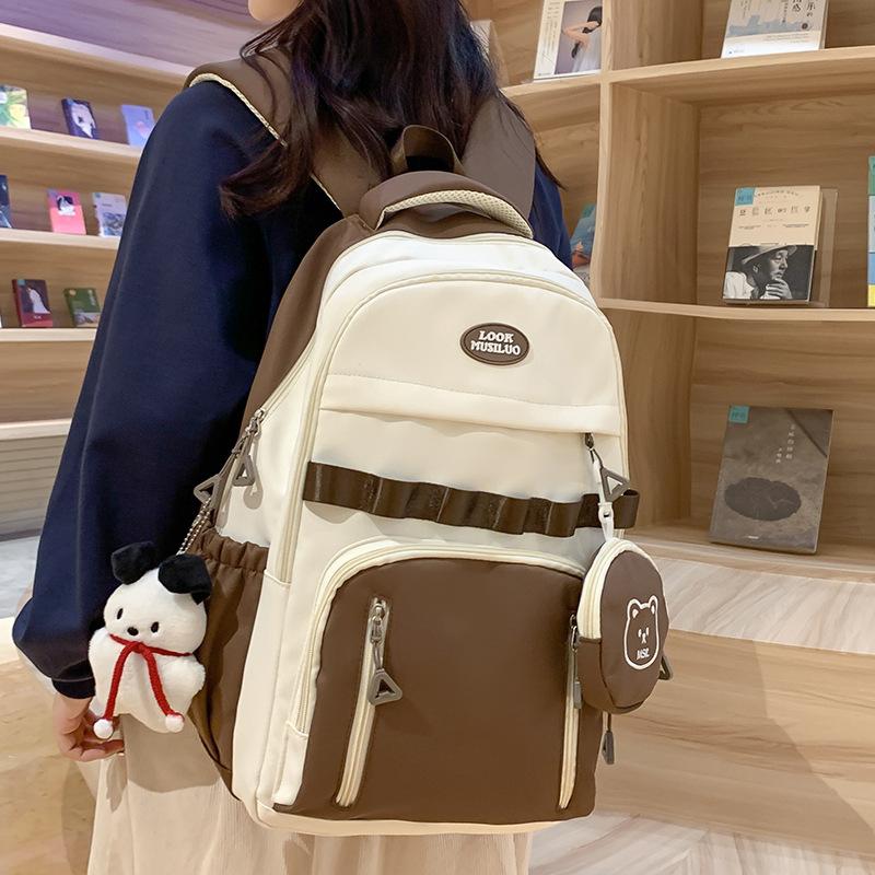 

Schoolbag Children Elementary School Girls Junior High School Students Multi layer Backpack High School Students College Students Backpack