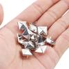 100 Pcs/pack Silver Releasable Pyramid Shape Quality for Hat,Bag,Clothes Garment Supplies Square Rivets DIY Studs Sewing Decor