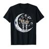 100 Cotton Astronaut Unicorn Planet Alien Space Moon For Men Women Black TShirt Graphic Harajuku Fashion Tee T Shirt XS5XL