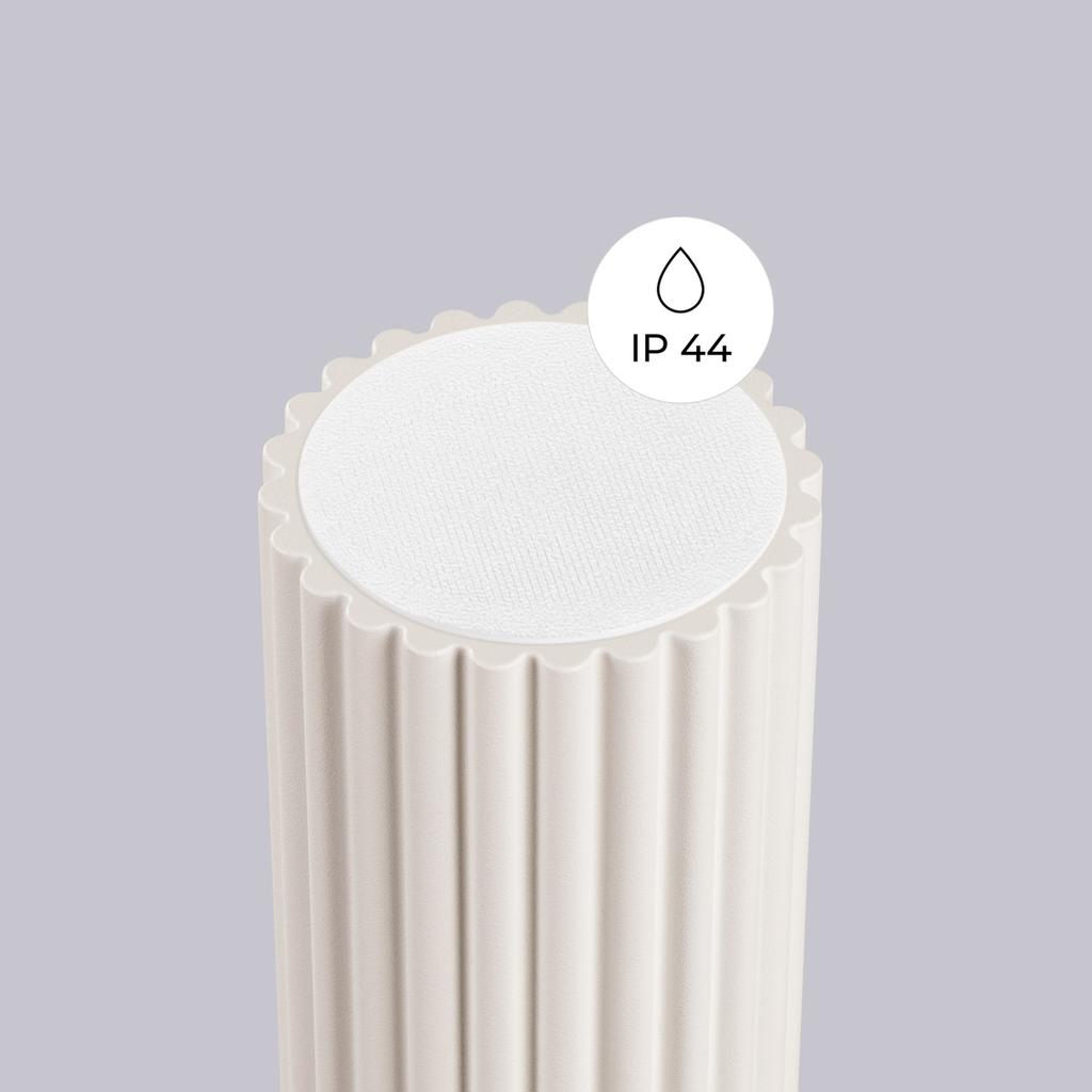 Halo beige ceiling lamp IP44