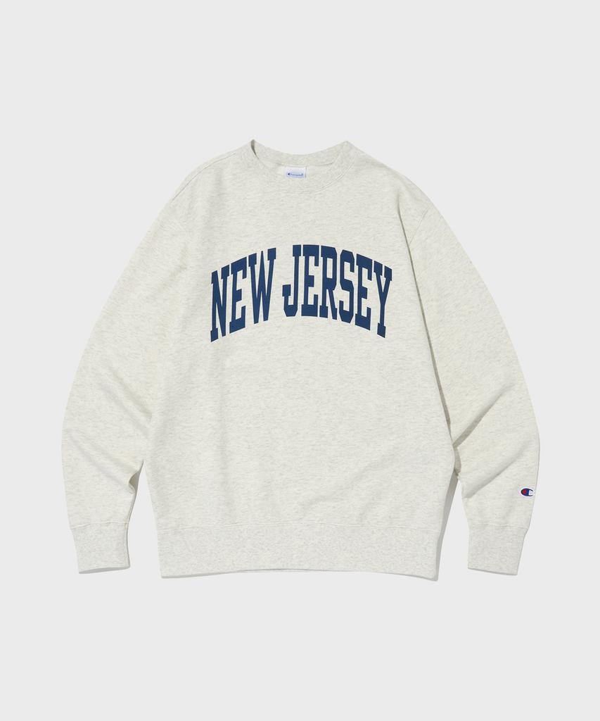CHAMPION New Jersey Cvc Crewneck Sweatshirt Cream