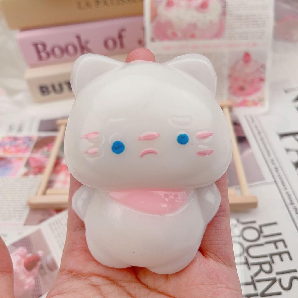 Kawaii Mug Small Hamster Dog Burger Sticky Jelly Feel Pinch Irritability Fingertip Cute Healing Toys Children's Squishy Gifts