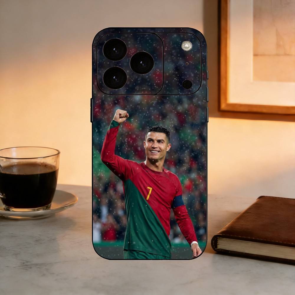 Capa de Celular F-Football Para CR7 R-onaldo 7 Silicone Macio Para IPhone 17 16 15 14 13 12 11 X XR Plus Pro Max Plus