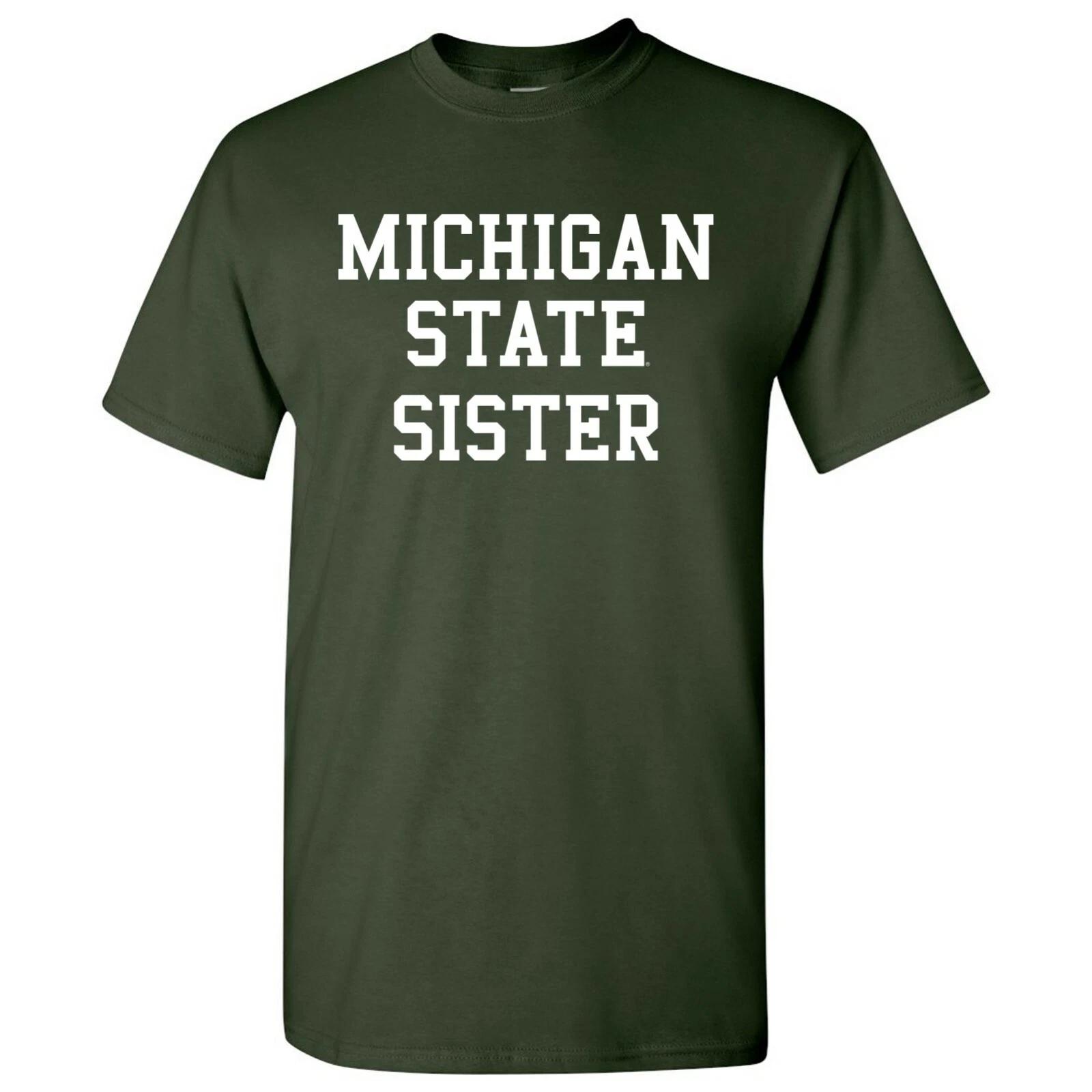 Michigan State Spartans Sister Basic Block T-Shirt - Forest M