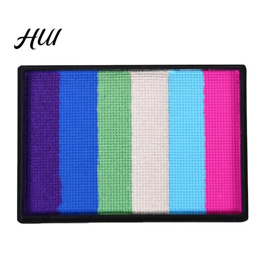 Regenbogen Gesichtsfarbe 50G für Körperbemalung, Hochpigmentiertes Make-up Kinder Halloween Party Cosplay, Abwaschbar Erwachsene Langanhaltend