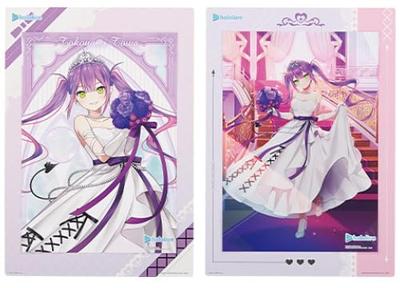 Ichiban Kuji Hololive ~Wedding Dress Style~ Visual Board Prize Visual Board [Tokoyami Towa] Set of 2