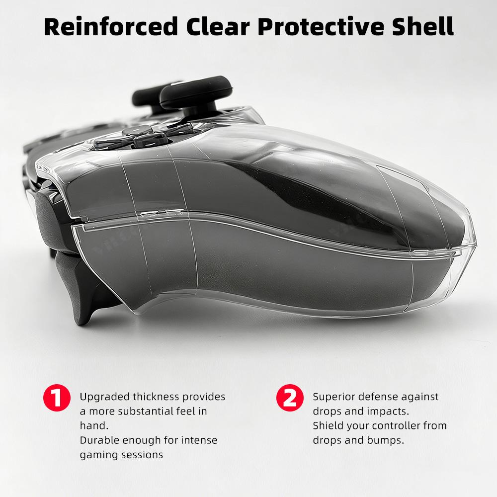 For PS5 DualSense Controller Clear PC Cover Ultra Slim Transparent Protector Case for PS5 Gamepad Game Accessories