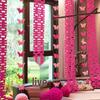 Butterfly Wedding Room Decor Set: Curtain Pendants & Pull-Flower Decorations for Bedroom & Living Room