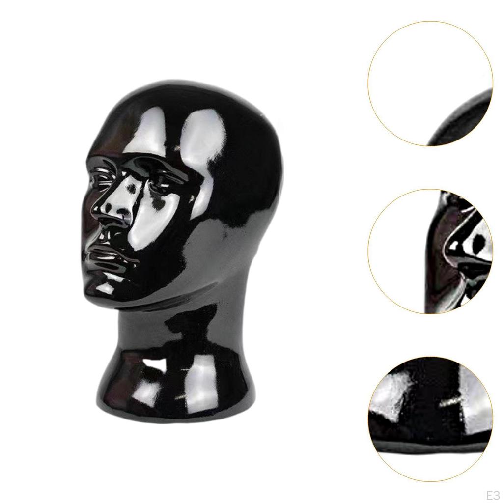 Male Mannequin Head Bald Manikin Freestanding Wig Display Model Stand for Making