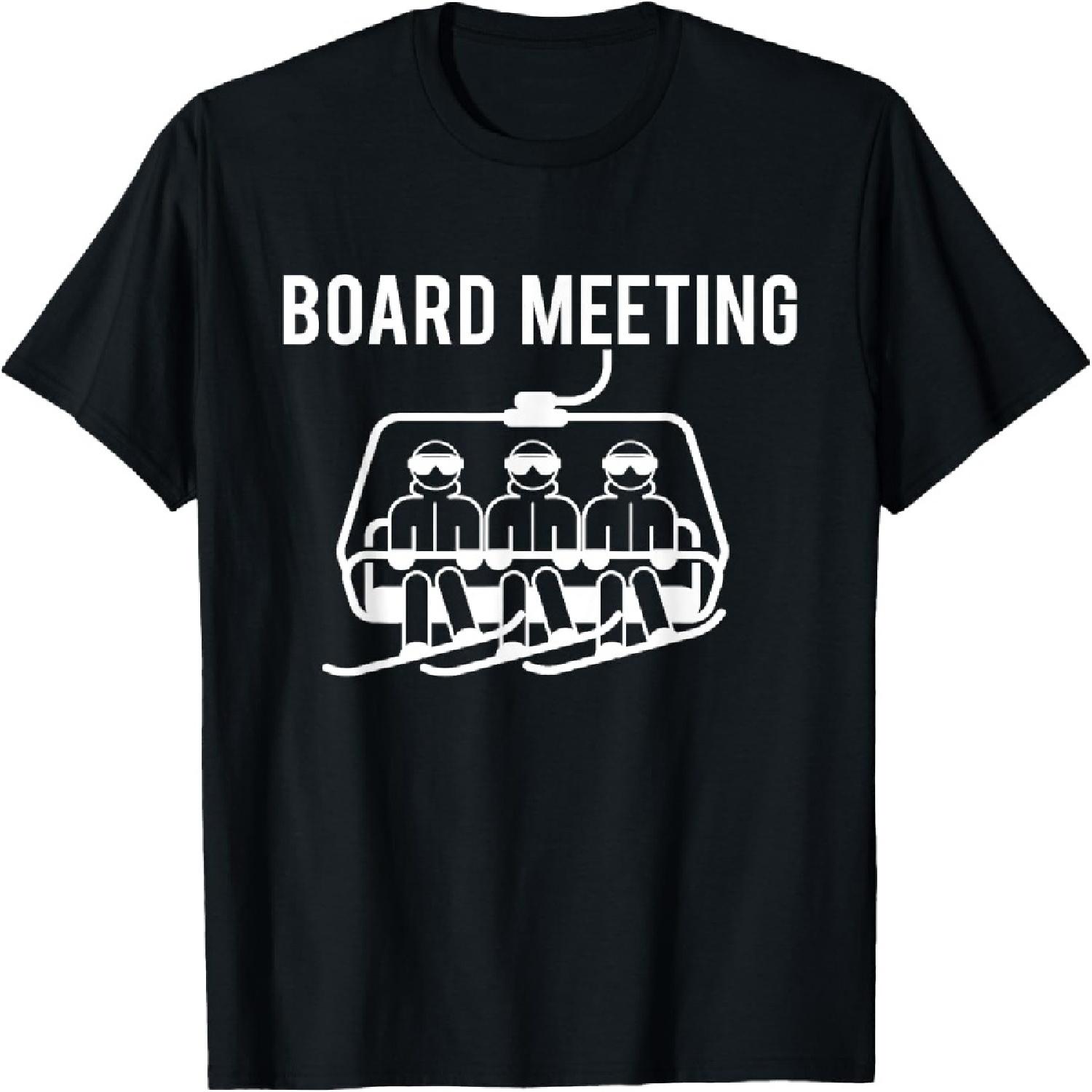Board Meetings - Wintersports Lover Snowboarding Snowboarder T-Shirt S