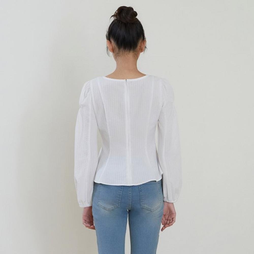 Egoist Square Neck Slim Flare Blouse Es2obl01