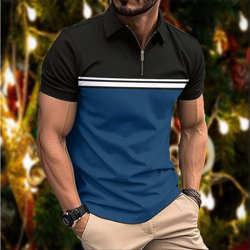 Collar Slim Fit Men's T-shirt Polo Shirt