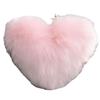 Heart-Shaped Plush Lumbar Support Cushion for Office & Sofa