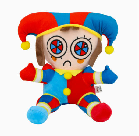 Grappige Dienstmeisje Jax Pluche Konijn Pop met Pistool Zacht Knuffeldier Verbazingwekkende Digitale Pop Circus Cartoon Speelgoed Voor