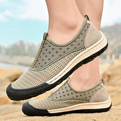 Fashion Summer Lightweight Men Casual Shoes Mesh Breathable Sandals Anti-slip Men's Flats Outdoor Sandal Shoes Size 38-46
