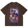 230 g/m² 100% bavlna Dragon Ball V72 Král Cold Potisk Unisex T-shirt z těžké bavlny