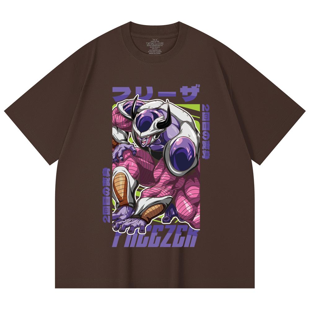 230 g/m² 100% bavlna Dragon Ball V72 Král Cold Potisk Unisex T-shirt z těžké bavlny