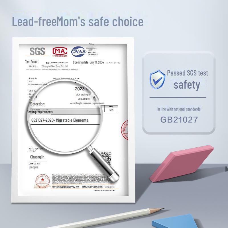 Morning Light HB Lead-Free White Pencil for Kindergarten & Primary Students