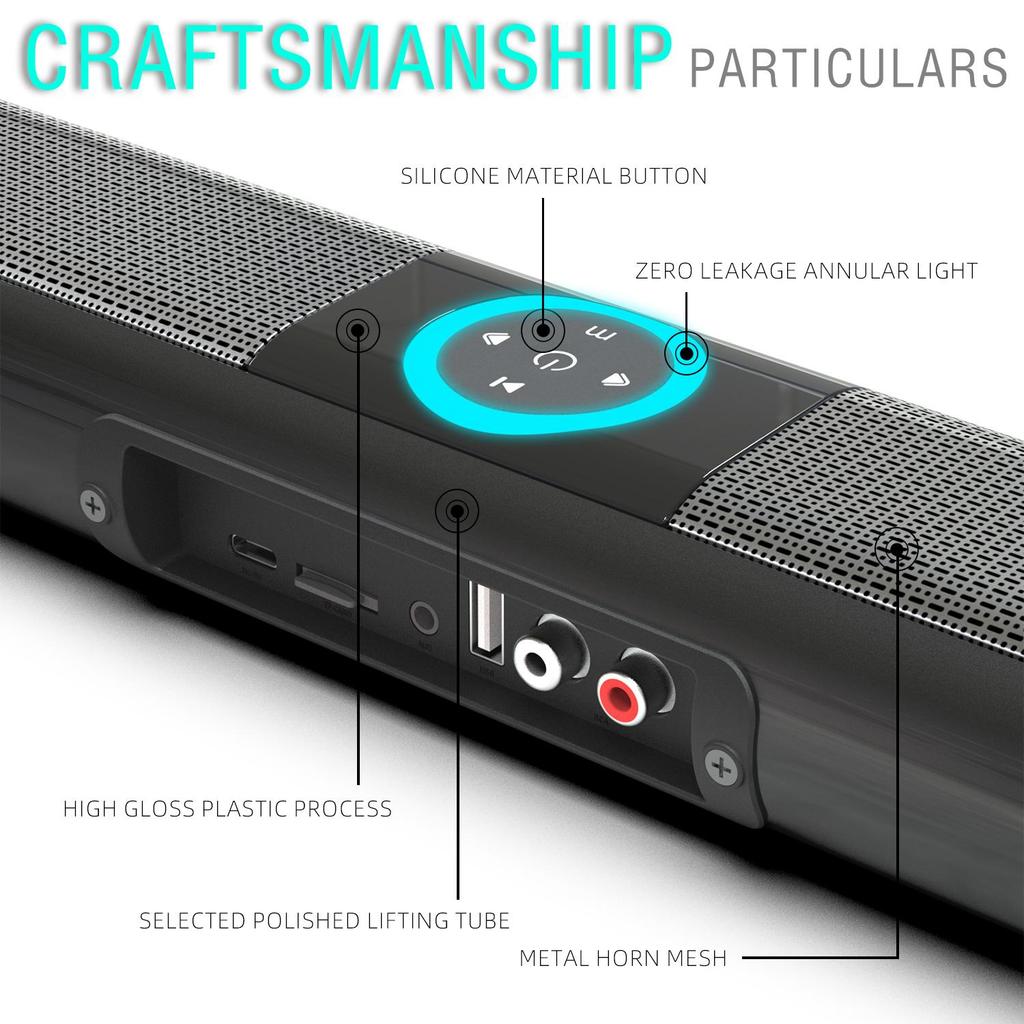 Wireless Bluetooth Sound Bar Speaker System Super Power Sound Speaker Wired Wireless Surround Stereo Home Theater TV Projector