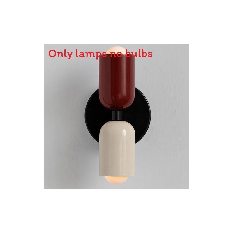 Retro Iron Wall Light With Dual Heads For Home Interior And Bedroom Use