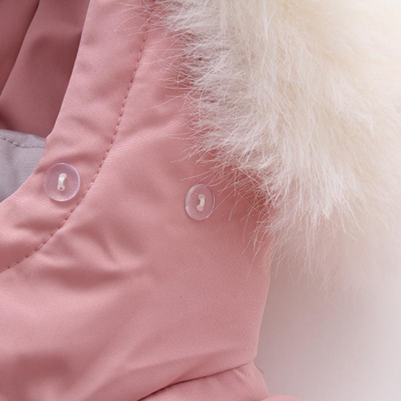 Children Winter Ski Suit Coat Thicken Baby Jumpsuit Warm Children Jacket Waterproof Hooded Kids Baby Clothes 1-5Years