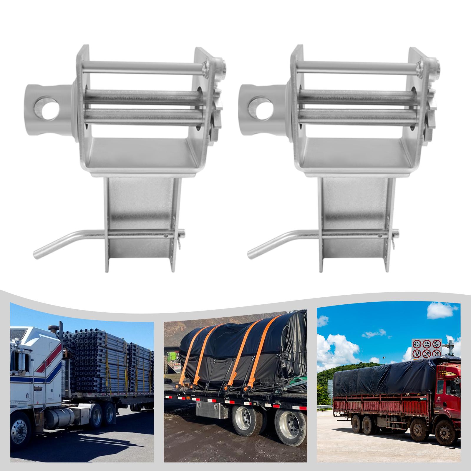 

2/8 PCS Carbon Steel Trailer Stake Pocket Winch,5400 lbs Black/Galvanizing Color Trailer Stake Pocket Winch for Logistics