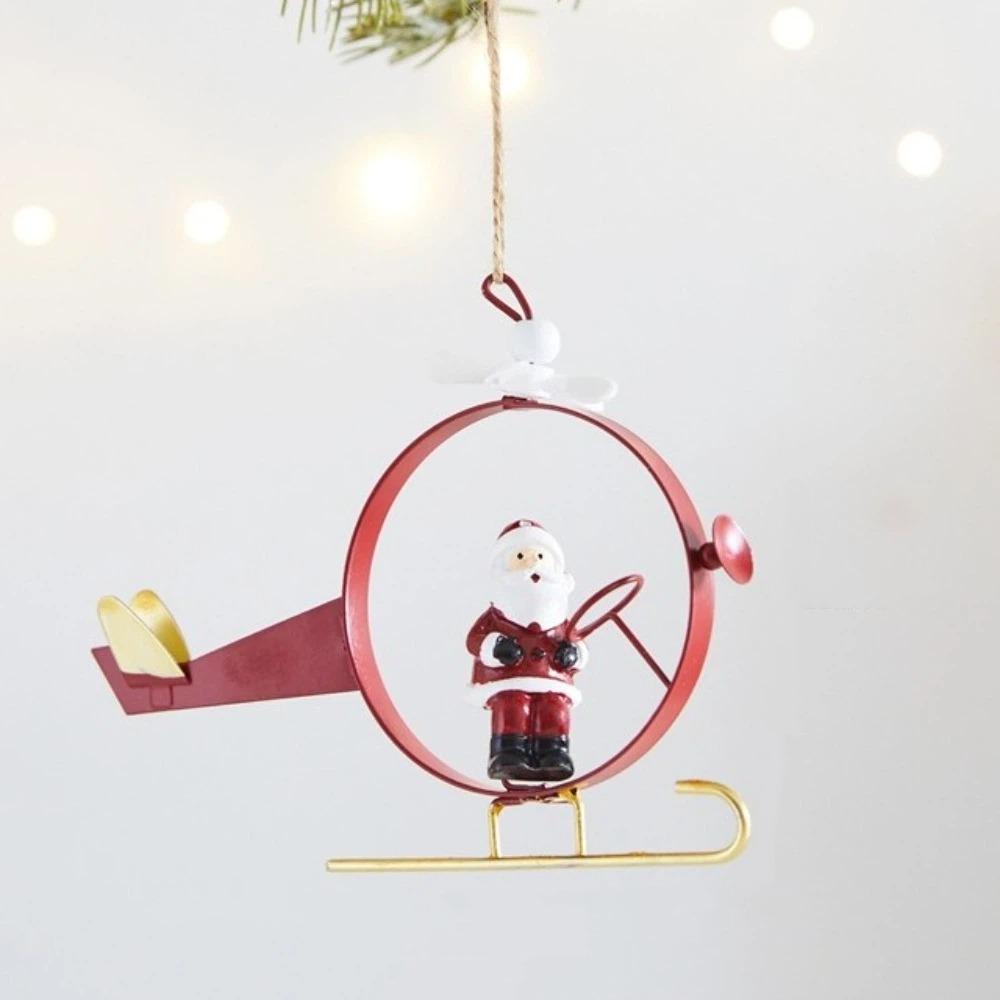 Hanging Christmas Tree Pendant Iron Xmas Hanging Ornaments Snowman Pendant Holiday Decor