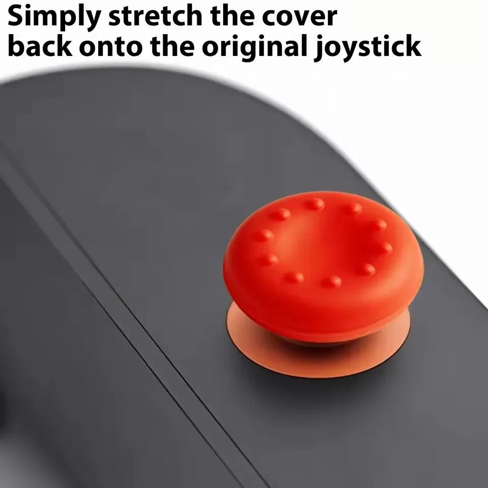 50/2 Stück Weiche Silikon-Daumenstick-Kappen für Switch 2 Joy-Con Rutschfeste Joystick-Schutzhüllen für Switch 2 Zubehör