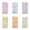 Easy Application Cartoon 3D Puff Sticker Embossed Animal Pattern Small Adhesive Decal For Scrapbooking Notebook Reward